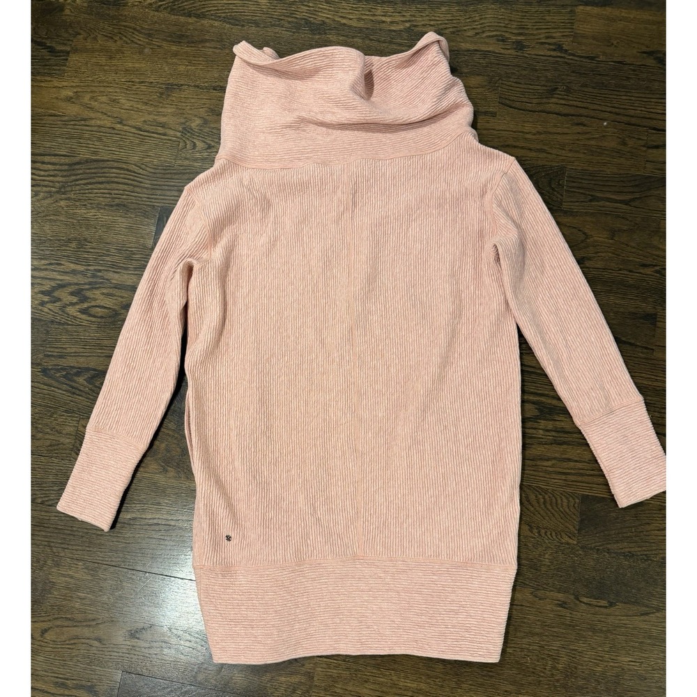 Lululemon Dress Size 14 Cowl Neck Long Sleeves Heathered Light Pink Fall